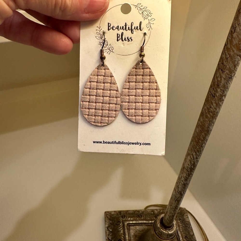 Beautiful Bliss Textured Teardrop Earrings